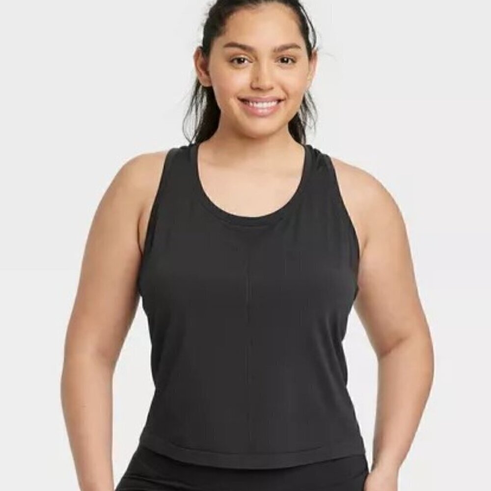 NWT All in Motion Seamless Racerback Tank - XL Black